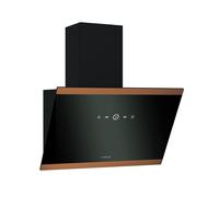 Klarstein FlashLine 60cm 578m³/h Cappa Inclinata Nero/Rame