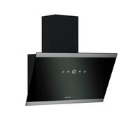 Klarstein FlashLine - Cappa da Cucina da 60cm, Cappa Inclinata, Touchscreen, 578 m³/ora, Efficienza Energetica LED, Silenziosa: 34,5 dB, Nero, Scarico & Ricircolo