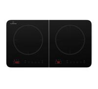 Cookio - Piano cottura a induzione doppio, 3500 W, timer, vetroceramica