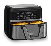 VitaFry Duo Elegance - Friggitrice ad aria calda, 9 litri, 2 zone di cottura, 6 programmi