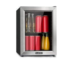 KLARSTEIN Frigorifero minibar Harlem, Sistema di Raffreddamento a Compressione, capacità 23 Litri, 5 Livelli di Raffreddamento: 0-10 °C, rumorosità ridotta: 39 Db, 1 Base a griglia Metallica, Nero