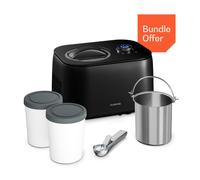 Klarstein FrostFusion Evo 1L 100W Gelatiera e Yogurtiera Nero