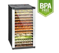 Klarstein Fruit Jerky 30-70°C Essiccatore Professionale 14 Strati Nero