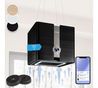 Klarstein Futurelight Smart 45cm 402 m³/h Cappa a Isola Nero