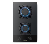 Klarstein Goldflame Nano 30cm Fornello a Gas 2 Fuochi Nero