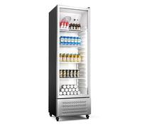 GrandCooler - Frigorifero per bevande | 306 L | Illuminazione a LED | Con rotelle | 4 ripiani