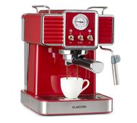 Klarstein Gusto Classico 1350W 20bar Macchina Caffè da Espresso Rosso