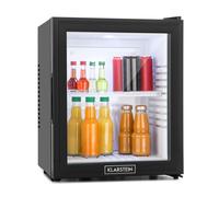 Klarstein Happy Hour 48cm 30L Frigo Bibite con Porta in Vetro Nero
