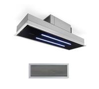 Klarstein High Line 77cm 411m³/h Cappa a Soffitto Nera