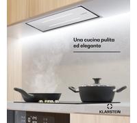 Klarstein High Line Eco 90 - Cappa a soffitto, 90 cm