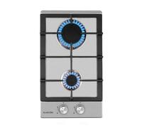 Klarstein Ignito 30cm Fornello a gas 2 Fuochi Argento