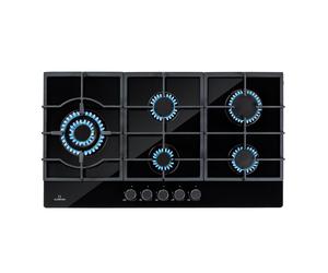 Klarstein Ignito 90cm Fornello a gas 5 Fuochi Nero