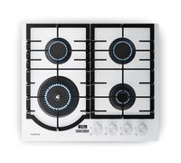 Klarstein Ignito Timer 60cm Fornello a Gas 4 Fuochi Bianco