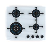 Klarstein Illuminosa 60cm Fornello a gas 4 Fuochi Bianco