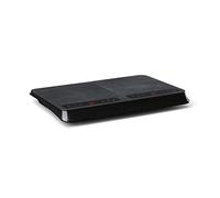 Klarstein InnoChef - Doppia induzione mobile, 3400 W, controllo touch, sensore pentola, timer spegnimento, 10 livelli, anti-surriscaldamento, sicurezza bambini, vetroceramica, nero/grigio melangiato