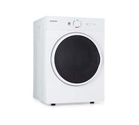 Klarstein Jet Set - Asciugatrice a Evacuazione, 1020W, Verticale/Incasso, Classe C, 3 Kg, Asciugatura ad Aria, Selezione Calore, Timer, Compatta: 49x69x47,5 cm (LxHxP), Cestello Acciaio Inox, Bianco