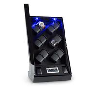Klarstein Klingenthal Portaorologi Rotazione Destra-Sinistra 12 Orologi LED Touch Nero