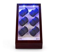 Klarstein Klingenthal carica orologi automatici (per 12 orologi, illuminazione a LED, vetrina trasparente, 3 modalità di rotazione) - mogano