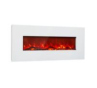 Klarstein Lausanne 1600W 26cm Camino Elettrico a Parete Bianco