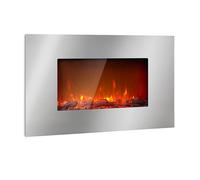 Klarstein Lausanne 2000W 90cm Camino elettrico a parete Argento