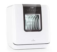 Klarstein Lavastoviglie 3 Coperti, Libera Installazione Silenziosa Con 7 Programmi di Lavaggio, Mini da Tavolo Portatile e Facile da Installare