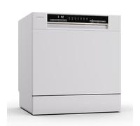 Klarstein Lavastoviglie 8 Coperti, Lavastoviglie Libera Installazione Silenziosa con 6 Programmi di Lavaggio, Mini Lavastoviglie Piccola, Lavastoviglie Mini da Tavolo Compatta e Facile da Installare