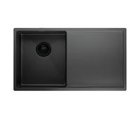 Klarstein Lavello Cucina 1 Vasca - Acciaio Inox 304, Scolapiatti 40x40 cm, Resistente a Graffi & Calore, Facile da Pulire, Troppopieno Incluso, Installazione Semplice, 79x44 cm, Grigio Metallico