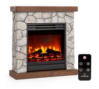 Klarstein Lienz 1800W 60cm Camino elettrico con cornice Grigio Chiaro