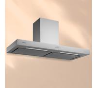 Klarstein Limelight 120cm 546m³/h Cappa a Parete Argento