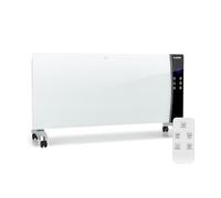 Klarstein Lindholm Stufa a convezione, Display LED, Pannello touch, Telecomando, Timer, 2 livelli: 1000 o 2000 W, Termostato 16-40 °C, Blocco bambini, Protezione surriscaldamento, bianco