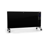 Klarstein Lindholm - Termoconvettore, Stufa, Display LED, Pannello Touch, Telecomando, Timer, 2 Livelli: 1000/2000 W, Termostato 16-40 °C, Sicura per Bambini e Antisurriscaldamento, Nero