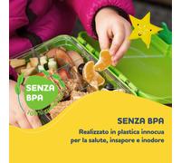 Klarstein lunchbox junior 6 scomparti 21,3 x 15 x 4,5 cm senza BPA