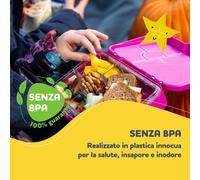 Klarstein lunchbox junior 6 scomparti 21,3 x 15 x 4,5 cm senza BPA