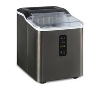 Klarstein Macchina del Ghiaccio Professionale 1.5L - Ice Maker Autopulente per Casa, Fabbricatore fino a 12kg, Cubetti Grandi e Piccoli