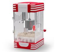 Klarstein Volcano - Macchina per popcorn, 300 watt, pentola in acciaio inox, 60 g/4 min., design rétro