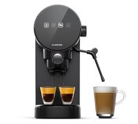KLARSTEIN Macchinetta Caffe Espresso 0.9L, Macchina da caffè, caffè Espresso e Cappuccino, Macchina caffè Barista 20 Bar in Acciao Inossidabile per caffè Latte e Macchiato, 1360W con Montalatte