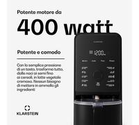 Klarstein Marcia Touch automa per latte di noci 1,2 litri 6 lame in acciaio inox 1200 W 10 + 2 programmi