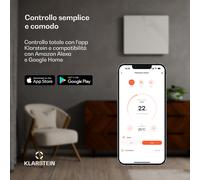 MarmoHeat - Pannello a infrarossi | 420 W | 6 - 12 m² | Design effetto marmo | 70 x 63 cm