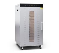 Klarstein Master Jerky 30-90°C Essiccatore Professionale 20 Strati Argento