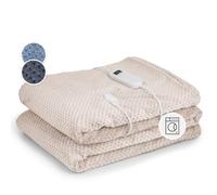 KLARSTEIN Matrimoniale XXL, Coperta Termica Elettrica 200x180 cm, Scaldaletto Matrimoniale Elettrico 9 Livelli di Temperatura, Lavabile in Lavatrice, Coperta Elettrica per Letto e Divano