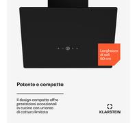 Klarstein MaxAir - Cappa aspirante | Compatta & potente | Efficienza energetica A++ | Doppia ventilazione