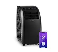 Klarstein Metrobreeze Rome Condizionatore Portatile - 10000 BTU, 29-49 m², Smart App & Alexa, 3 Modalità, Timer 24h, Telecomando, Classe A+, Rotelle, Tubo di Scarico Incluso, Nero