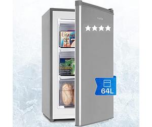 Klarstein Mini Congelatore Freezer Piccolo a Cassetti ad Alta Efficienza Energetica, per Camera e Ufficio, con Vassoio per Ghiaccio, 64L