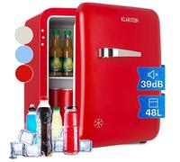 Klarstein - Mini frigo da camera da letto, 48 l, per snack e bevande, piccolo frigorifero con ripiani regolabili, 0-10 °C