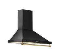 Klarstein Montblanc Cappa Aspirante 610m³/h 165W 2 LEDx1,5W Parapetto Nero
