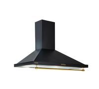 Klarstein Montblanc 90cm 599m³/h Cappa a Parete Vintage Nero