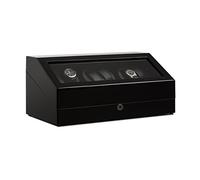 KLARSTEIN Old Marshall - Avvolgitore, Watches Winder, Vetrina, Custodia Orologi, 2 Stand Rotanti 2 Movimenti, Batteria Ricaricabile Integrata, Cuscino Velluto