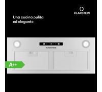 Paolo 72 - Cappa aspirante da incasso, 72 cm, 520 m³/ora, LED, touch, A++