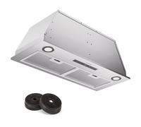 Klarstein Paolo 72cm 520m³/h Cappa da Incasso Argento