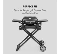 Klarstein Parforce Stand accessori ruote PE pieghevoli nere